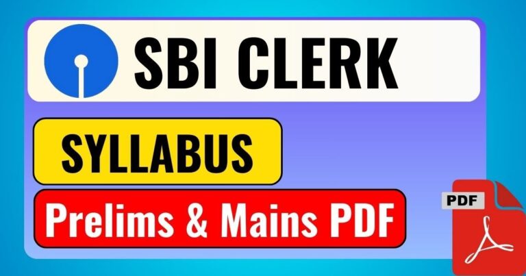 sbi clerk syllabus in hindi