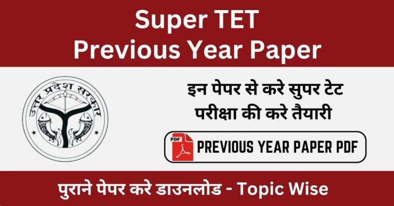 super tet previous year paper